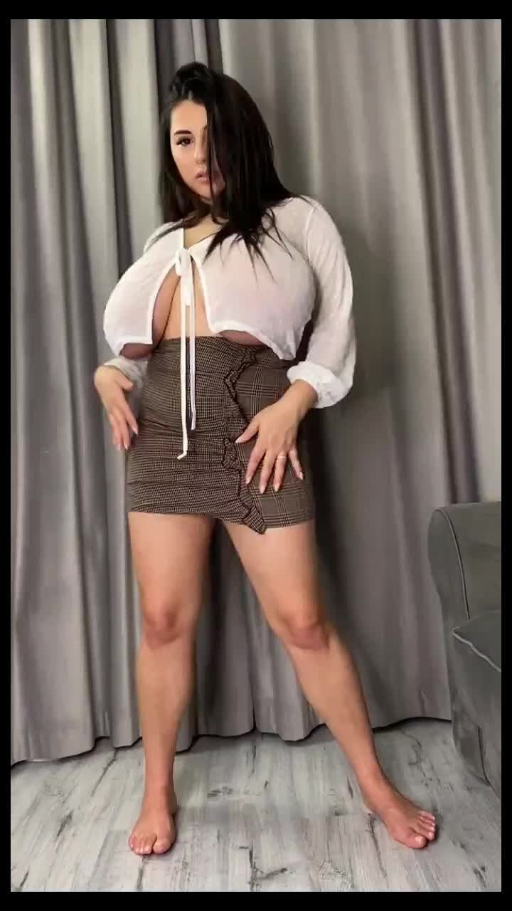 Video by AllChicksNoDicks with the username @AllChicksNoDicks, who is a verified user,  March 5, 2024 at 10:30 PM and the text says '#nsfw #busty'