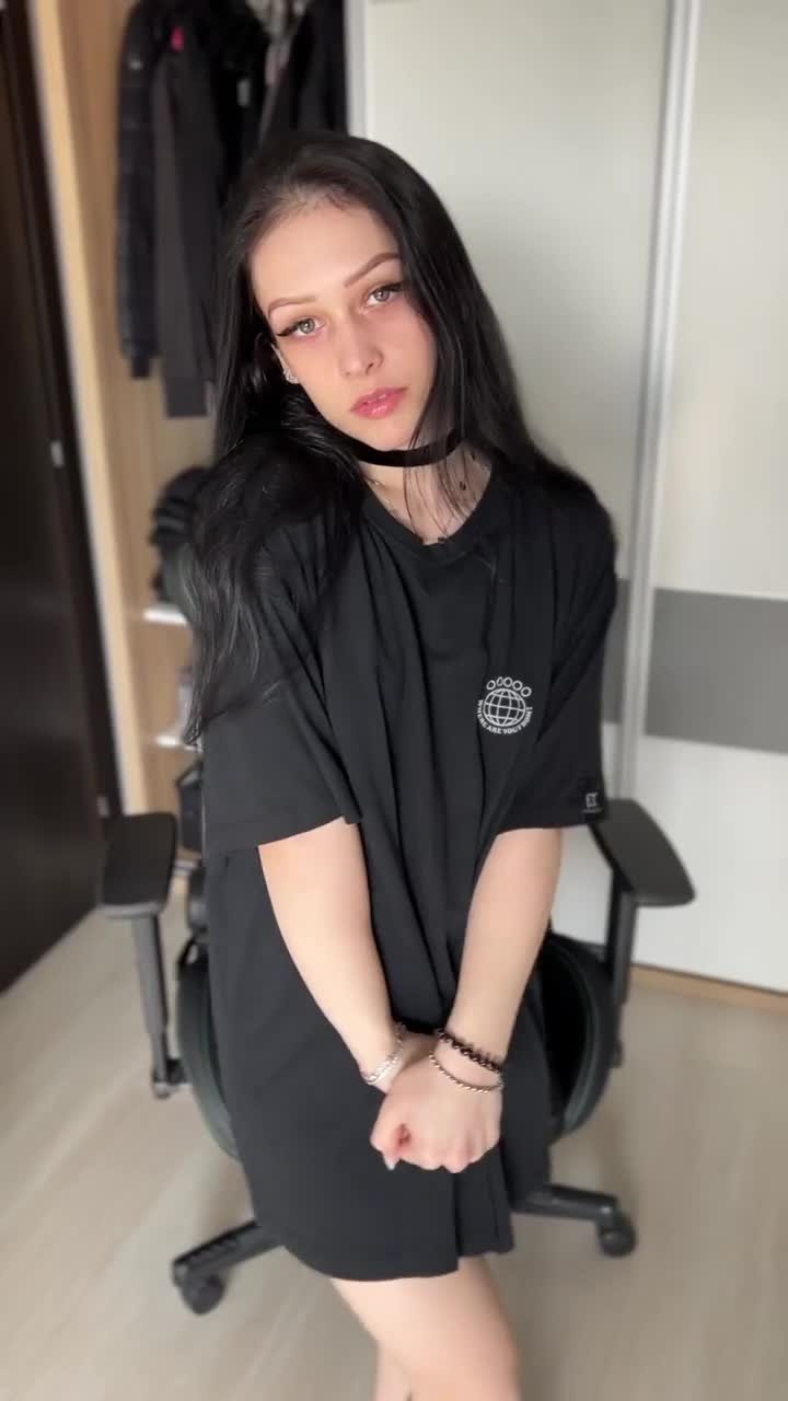 Video by AllChicksNoDicks with the username @AllChicksNoDicks, who is a verified user,  April 9, 2024 at 1:10 AM and the text says '#nsfw #aa #goth #lunawickedsoul 

u/lunawickedsoul'
