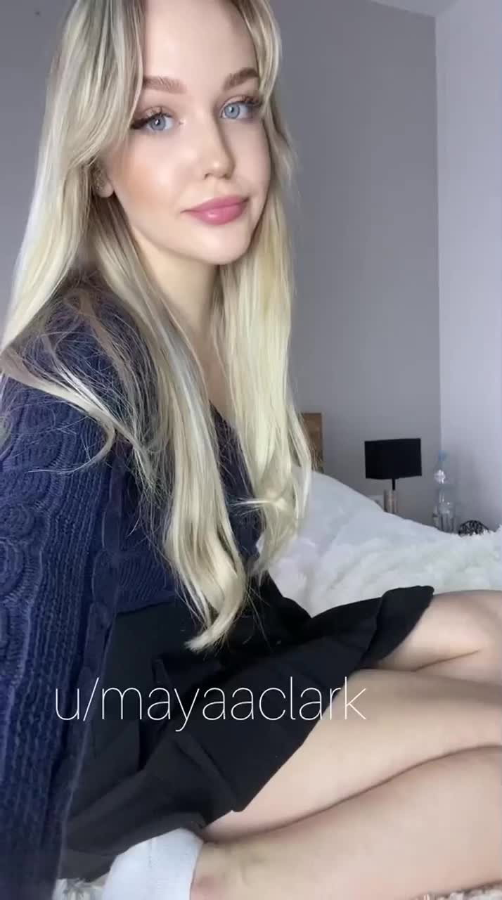 Video by AllChicksNoDicks with the username @AllChicksNoDicks, who is a verified user,  May 24, 2024 at 4:44 PM and the text says '#nsfw #aa #mayaaclark 

u/mayaaclark'