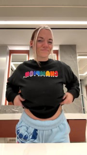Shared Video by AllChicksNoDicks with the username @AllChicksNoDicks, who is a verified user,  June 25, 2024 at 11:53 PM. The post is about the topic Amazing women and other turn-ons and the text says 'the smile on her face makes this video'
