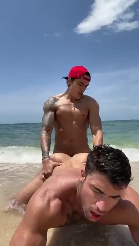 Video by mike50667 with the username @mike50667, who is a verified user,  September 14, 2023 at 2:47 PM. The post is about the topic GoOutdoors and the text says '#goOutdoors, #beach, #fuck, #fucking, #ocean, #and, #bay, #couple'