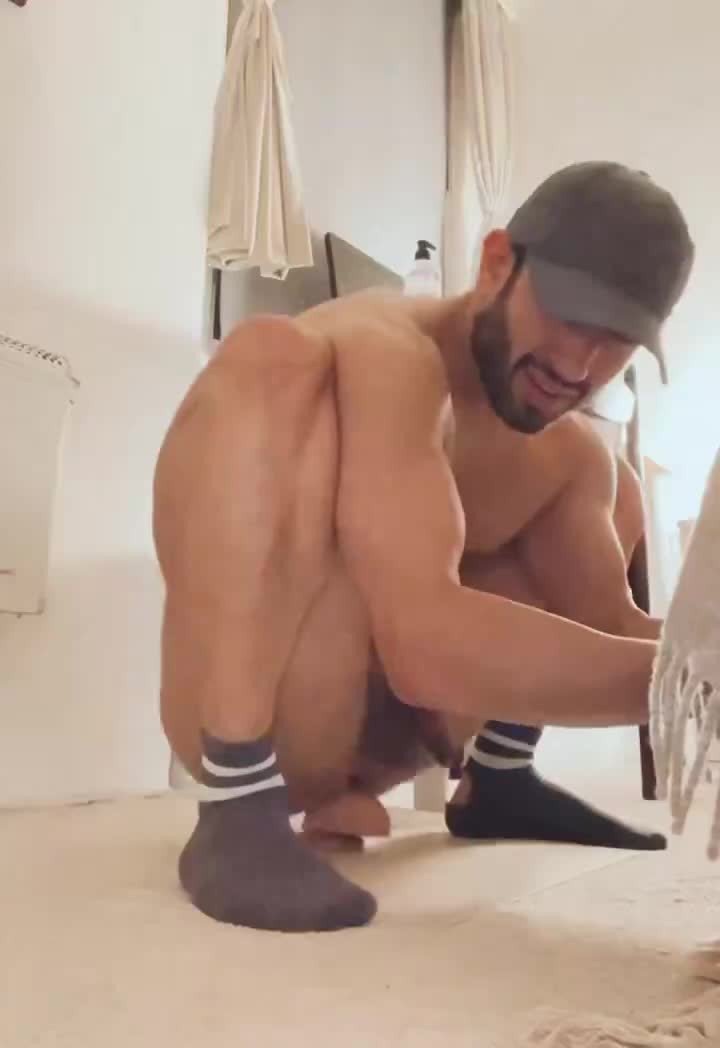 Shared Video by mike50667 with the username @mike50667, who is a verified user,  April 1, 2024 at 3:30 AM and the text says '#hotvid #otter  #caps #assplay #dildo #beard #toned #bush'