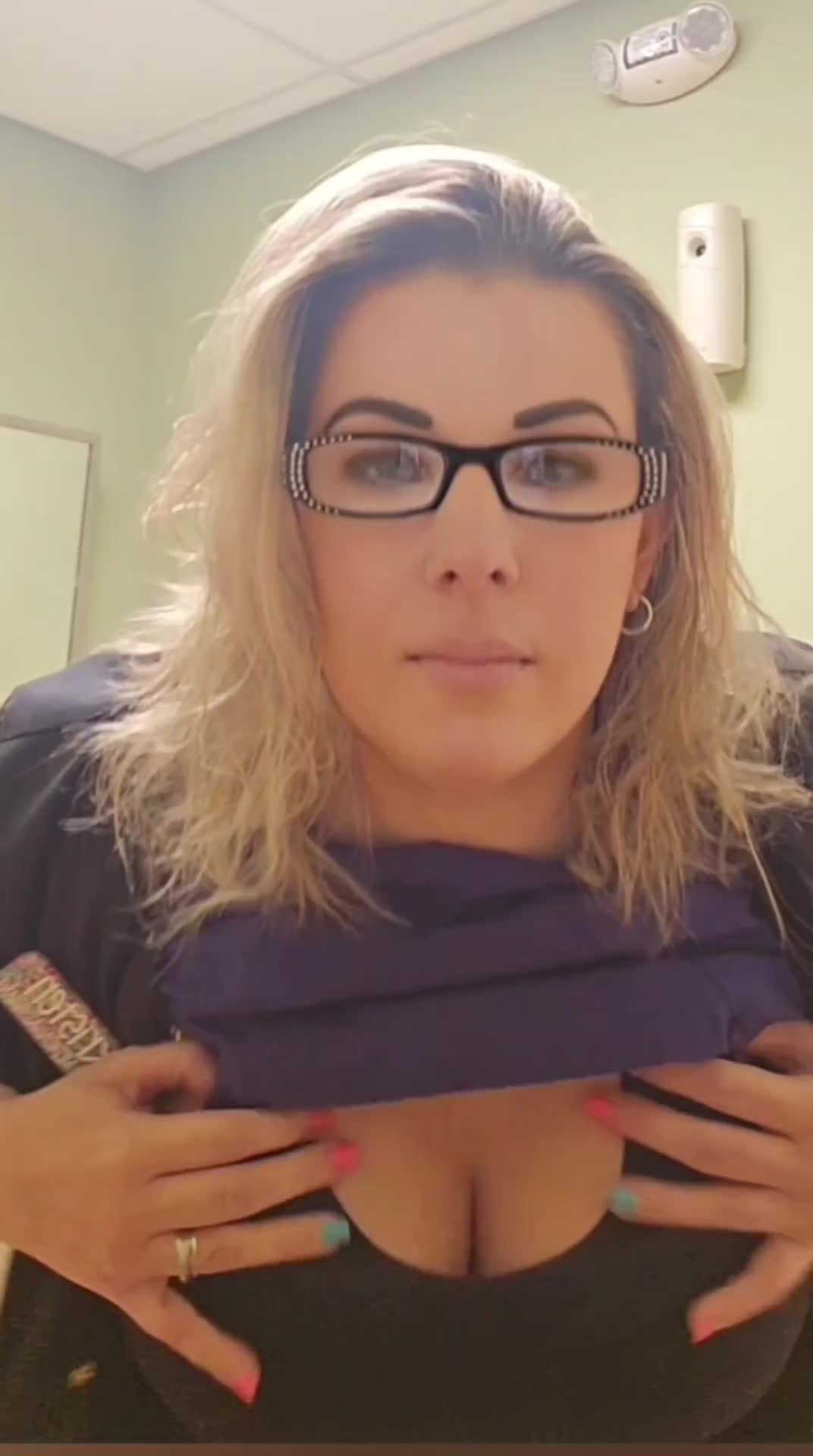 Video by Hotnursefla with the username @Hotnursefla, who is a star user,  February 3, 2024 at 12:43 AM. The post is about the topic MILF and the text says 'nurse at work'