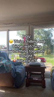 Video by Evasummers with the username @Evasummers, who is a star user,  August 4, 2024 at 3:26 AM. The post is about the topic NSFW TikTok and the text says 'POV: We’re chilling and binge-watching  - what is it? Comment below ⬇️😈
* 
*
Follow me for more 😝 
*
*
#meme #fyp #fypviralシ #chilling #bingewatching #entertainment #trending #tiktok #viral #blonde #petite #messyhair #tiktokviral #pov'