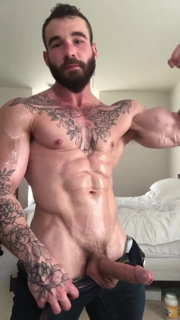Shared Video by bxhornedmusclebator with the username @bxhornedmusclebator, who is a verified user,  May 31, 2024 at 8:51 PM. The post is about the topic Gay and the text says '#men #kerle #scruff #beards #tattoos #hardon #wanker #muscles #cock #cum #shooter'