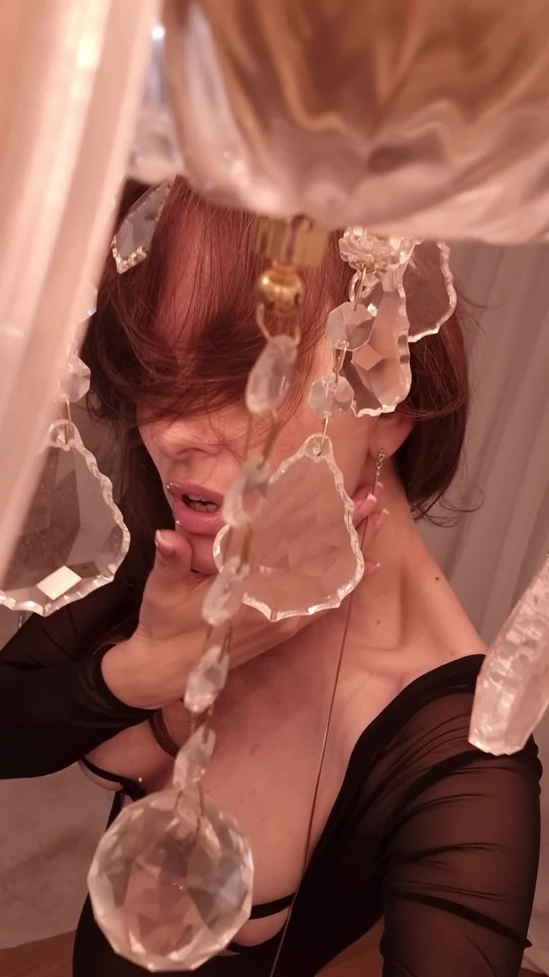 Video by Serafina Muse with the username @Serafinamuse, who is a star user,  November 5, 2023 at 2:39 PM. The post is about the topic Amateurs and the text says 'I am your leather miracle.
#leatherskirt #crystals #lick #tease #ASMR'