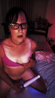 Video by AtomicTransGirl with the username @AtomicTransGirl, who is a verified user,  June 23, 2024 at 9:12 PM and the text says 'Atomic Solo pt10

the cummining'
