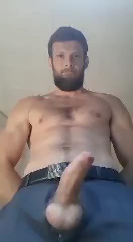 Video by DirtyDaddyFunStuff with the username @DirtyDaddyPorn, who is a verified user,  January 7, 2024 at 10:38 PM and the text says '#hung #muscle Stud #cum #bigload #buff #beard'