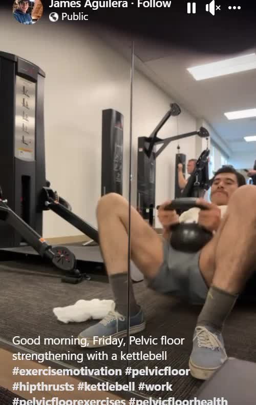 Watch the Video by DirtyDaddyFunStuff with the username @DirtyDaddyPorn, who is a verified user, posted on March 2, 2024 and the text says 'Hip Thrusts.  #gym #public #workout #exercize #basket #legs #muscles #hairy'