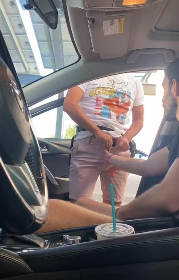 Video by DirtyDaddyFunStuff with the username @DirtyDaddyPorn, who is a verified user,  March 14, 2024 at 12:31 AM and the text says 'Car blows #carjacking #stubble #public #parks'