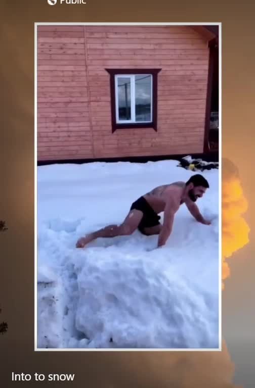 Video by DirtyDaddyFunStuff with the username @DirtyDaddyPorn, who is a verified user,  April 4, 2024 at 1:17 AM and the text says 'Muscle God Snow Sauna  #snow #sauna #gym #buff #muscles #hairy #beards #sweaty'
