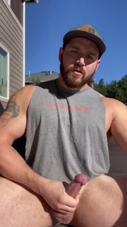 Shared Video by DirtyDaddyFunStuff with the username @DirtyDaddyPorn, who is a verified user,  May 24, 2024 at 8:57 PM. The post is about the topic Gay and the text says '#men #kerle #scruff #cum #cumshot #jerkingoff #hardon #muscles #butch #dirtytalk #beards #public #spit'