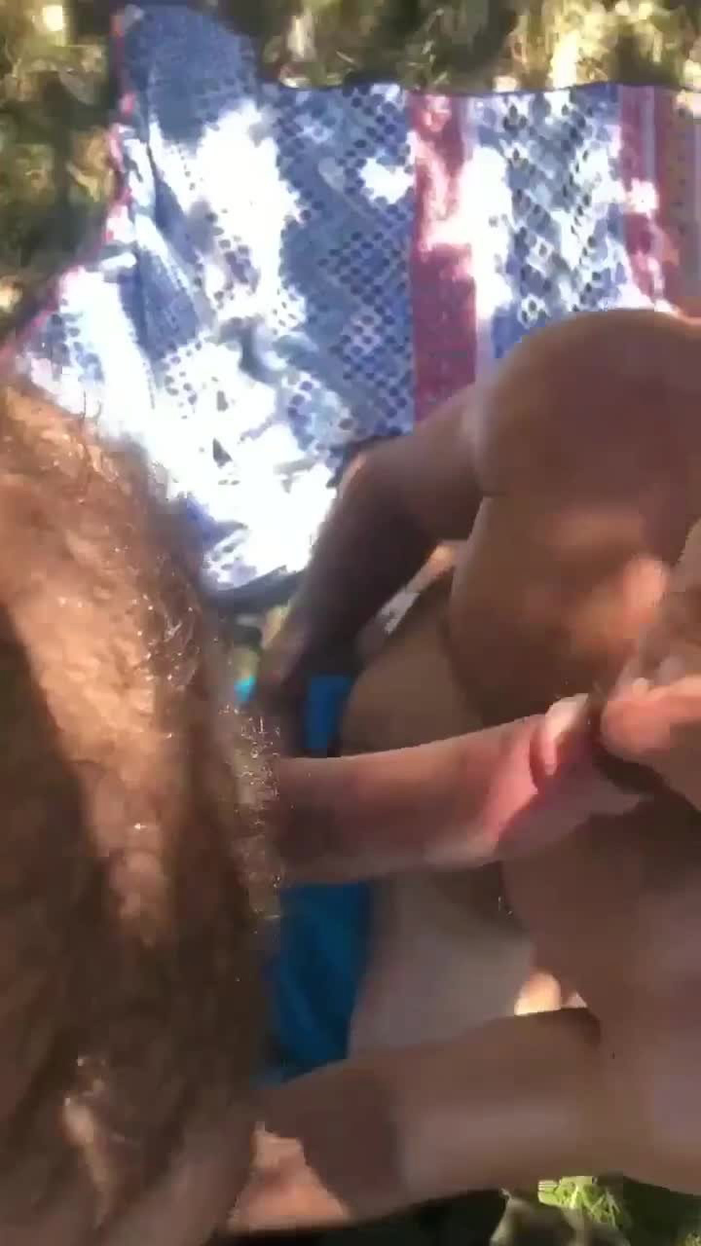Video by DirtyDaddyFunStuff with the username @DirtyDaddyPorn, who is a verified user,  April 18, 2024 at 10:49 PM and the text says 'Sloppy #outdoor #cocksucker #cum #cumshot #facial #stubble #otters'