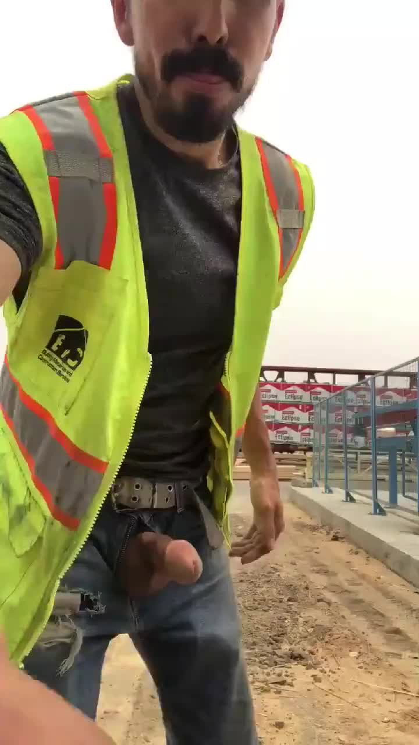 Video by DirtyDaddyFunStuff with the username @DirtyDaddyPorn, who is a verified user,  April 20, 2024 at 12:04 AM and the text says '#construction #uniform #hispanic #hairy #beard #cum #cumshot'