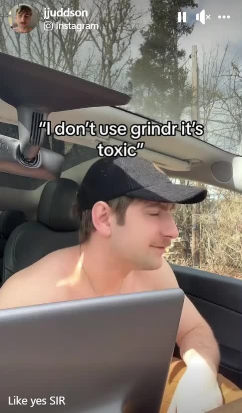 Video by DirtyDaddyFunStuff with the username @DirtyDaddyPorn, who is a verified user,  April 21, 2024 at 9:18 PM and the text says '#grindr #mustache #countryboys'