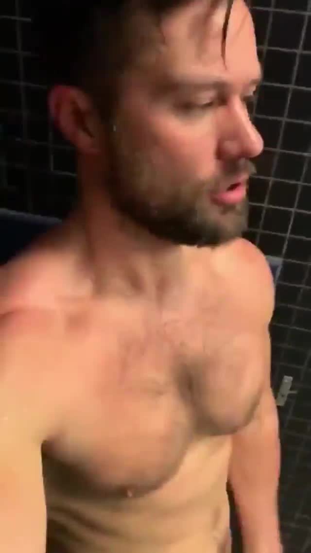 Video by DirtyDaddyFunStuff with the username @DirtyDaddyPorn, who is a verified user,  April 22, 2024 at 1:08 AM and the text says 'Gym Shower Wank Contest #jerkingoff #beards #otters #muscles #gym #workout #public #cum #cumshot'