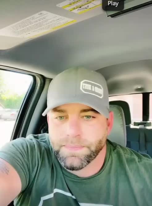 Video by DirtyDaddyFunStuff with the username @DirtyDaddyPorn, who is a verified user,  April 27, 2024 at 10:31 PM and the text says '#daddy #stubble #manly BAD DAD'
