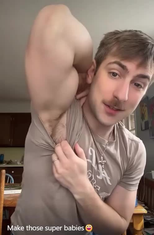 Video by DirtyDaddyFunStuff with the username @DirtyDaddyPorn, who is a verified user,  April 27, 2024 at 10:31 PM and the text says 'Pit Baby  #armpits #mustache'