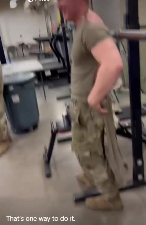 Video by DirtyDaddyFunStuff with the username @DirtyDaddyPorn, who is a verified user,  April 28, 2024 at 1:02 AM and the text says '#redhead ripper #uniforms #army #military #camo #muscles #ginger #tats #butch'