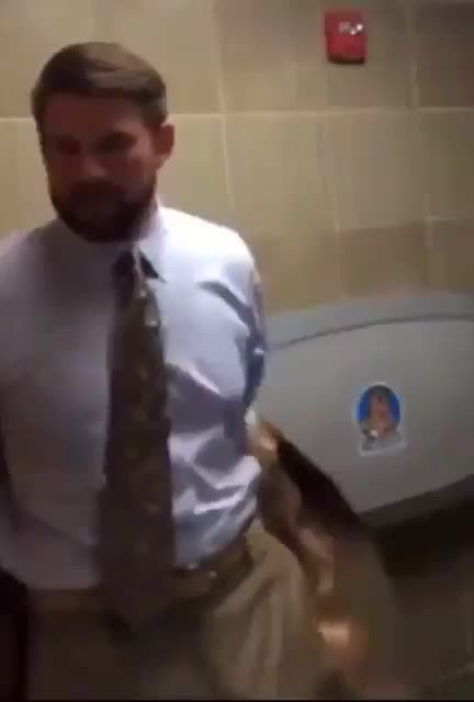 Video by DirtyDaddyFunStuff with the username @DirtyDaddyPorn, who is a verified user,  April 28, 2024 at 1:18 AM and the text says 'Daddy in Public Restroom #public #bathroom #restroom #daddy #beefy #beards #cum #cumshot #jerkingoff #suits'