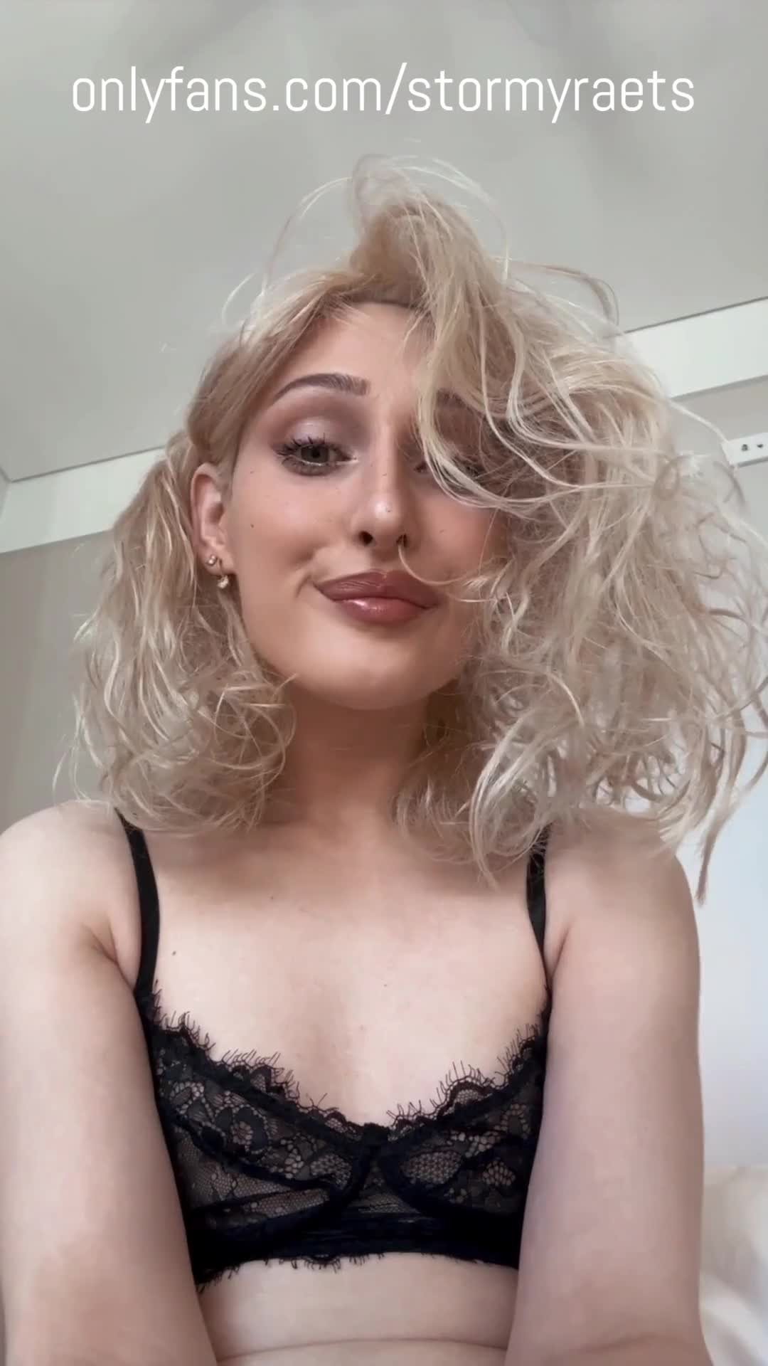 Video by stormyrae with the username @stormyrae, who is a star user,  March 25, 2024 at 8:15 AM. The post is about the topic Trans Women and the text says 'Would you let me send nudes to you? 😈'