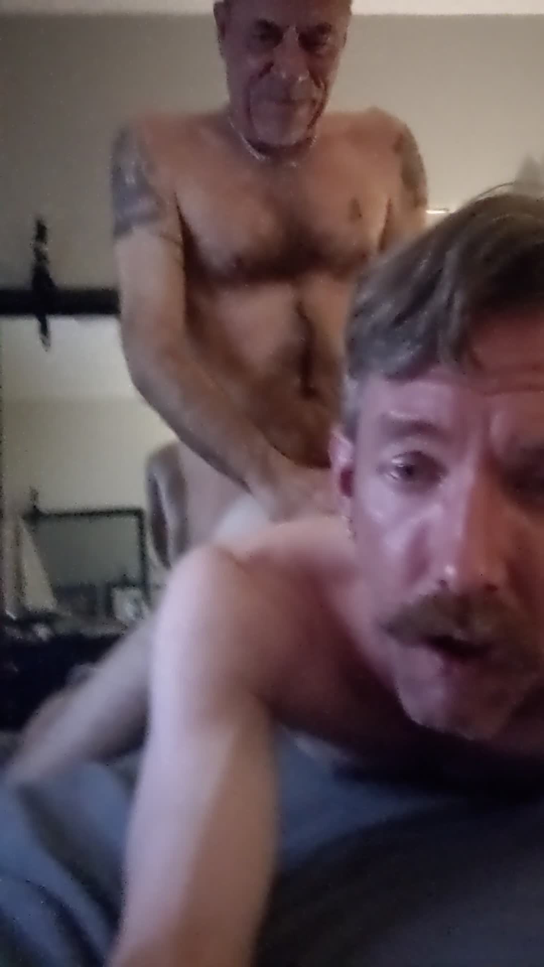 Video by Daddy and his boy with the username @Webcrawlerguy, who is a verified user,  April 14, 2024 at 12:41 PM. The post is about the topic Gay Bareback and the text says '@randyrion makes the best faces'