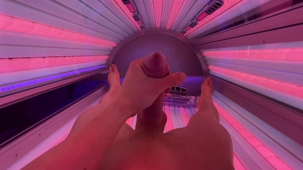 Video by Mr.Cocker with the username @Mr.Cocker, who is a verified user,  January 31, 2024 at 12:54 AM. The post is about the topic Cumshot and the text says '+++ CUMSHOT - SUNSHOT +++
I was very #horny at the solarium. <3'