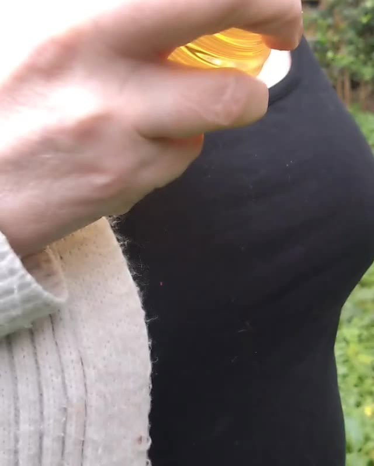 Video by Englishcouple with the username @Englishcouple, who is a verified user,  May 5, 2024 at 6:52 PM. The post is about the topic Flashers and Public Nudes and the text says 'tits out in the beer garden! 💋'