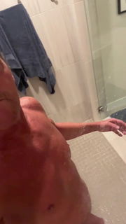 Video by Mrlucky with the username @Mrlucky261, who is a verified user,  September 22, 2024 at 5:00 PM. The post is about the topic Showering studs and the text says 'cum shower with me 💦'