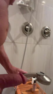 Video by Mrlucky with the username @Mrlucky261, who is a verified user,  October 27, 2024 at 8:31 PM. The post is about the topic Beautiful Cock and the text says 'Just some shower fun'