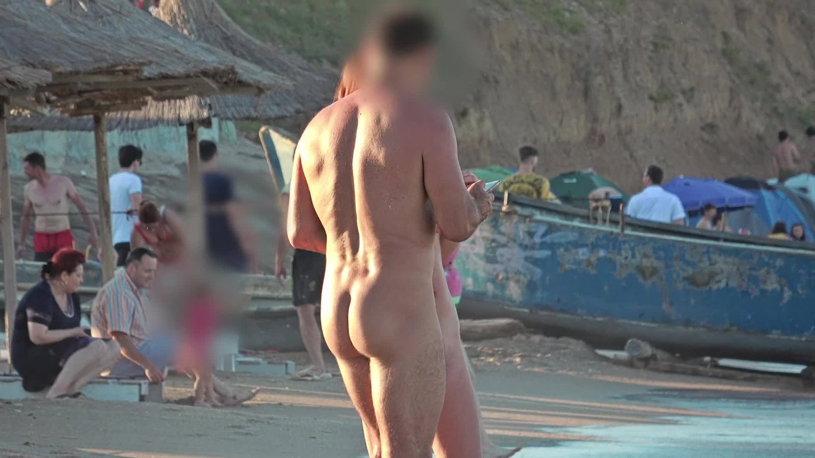 Video by 67naked (Smooth Dutch  male) with the username @67naked, who is a verified user,  May 12, 2024 at 7:59 PM. The post is about the topic Nudists and Naturists and the text says 'this guy rubs his semi hard cock against his girlfriend's ass'