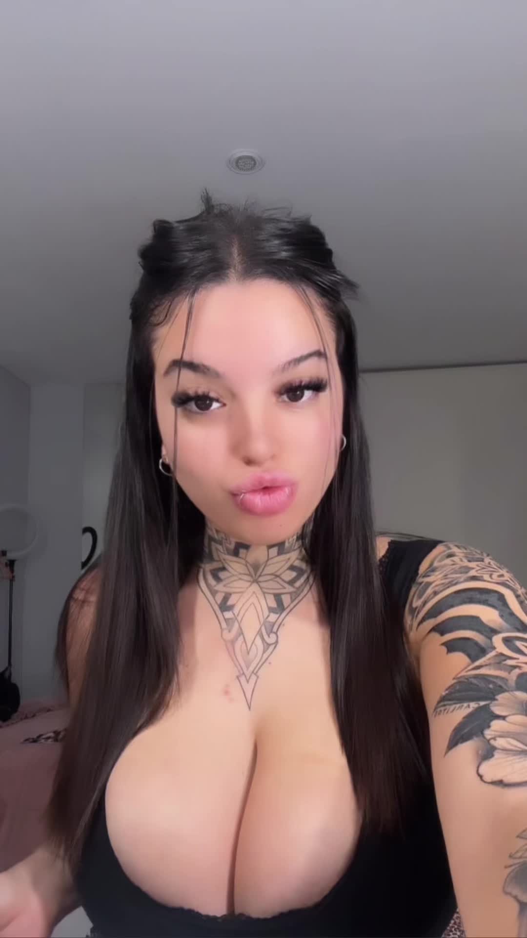 Video by BustyZara with the username @BustyZara, who is a star user,  May 10, 2024 at 2:59 PM. The post is about the topic Busty Petite and the text says 'who gonna put their face in them first ?'