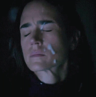 Shared Video by Nemmy with the username @nerminakulaglic, who is a verified user,  October 20, 2024 at 3:26 AM and the text says 'fuck, jennifer connelly gets a facial! 😈 @jrus13'