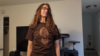 Video by happijack with the username @happijack, who is a verified user,  August 20, 2024 at 3:39 PM and the text says 'Wife got a new shirt. She knows what to do'