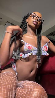 Video by Petite Ebony Naomi with the username @naomiebony, who is a star user,  August 23, 2024 at 9:38 AM. The post is about the topic Beautiful Breasts and the text says 'Want to play with my breasts?🍒'