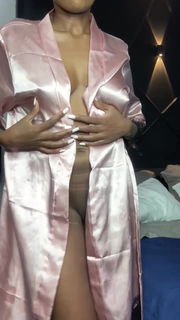 Video by Ebony Crush Nailah with the username @nailahebony, who is a star user,  November 18, 2024 at 12:17 PM. The post is about the topic nice body and the text says 'My dear, I take off this robe only in front of the mirror and you🥰❤️'