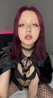 Video by yoonah with the username @yoonah, who is a star user,  September 12, 2024 at 6:49 AM. The post is about the topic Suicide Girls and the text says 'ahegao🖤'