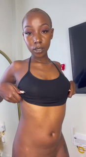 Video by Midnight Kali with the username @kaliebony, who is a star user,  December 18, 2024 at 3:25 AM. The post is about the topic Lovely Small Tits and the text says 'Put your hard cock between my boobs🍒🍌
#tits #boobs'