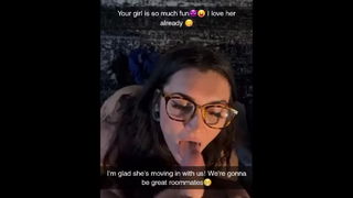 Video by mystuffwarehouse with the username @mystuffwarehouse,  April 10, 2024 at 10:25 PM. The post is about the topic Cum Sluts and the text says 'Roomate and your girl are getting along just fine.

#cumshot #cheating #caption

Make sure you follow, like and share'