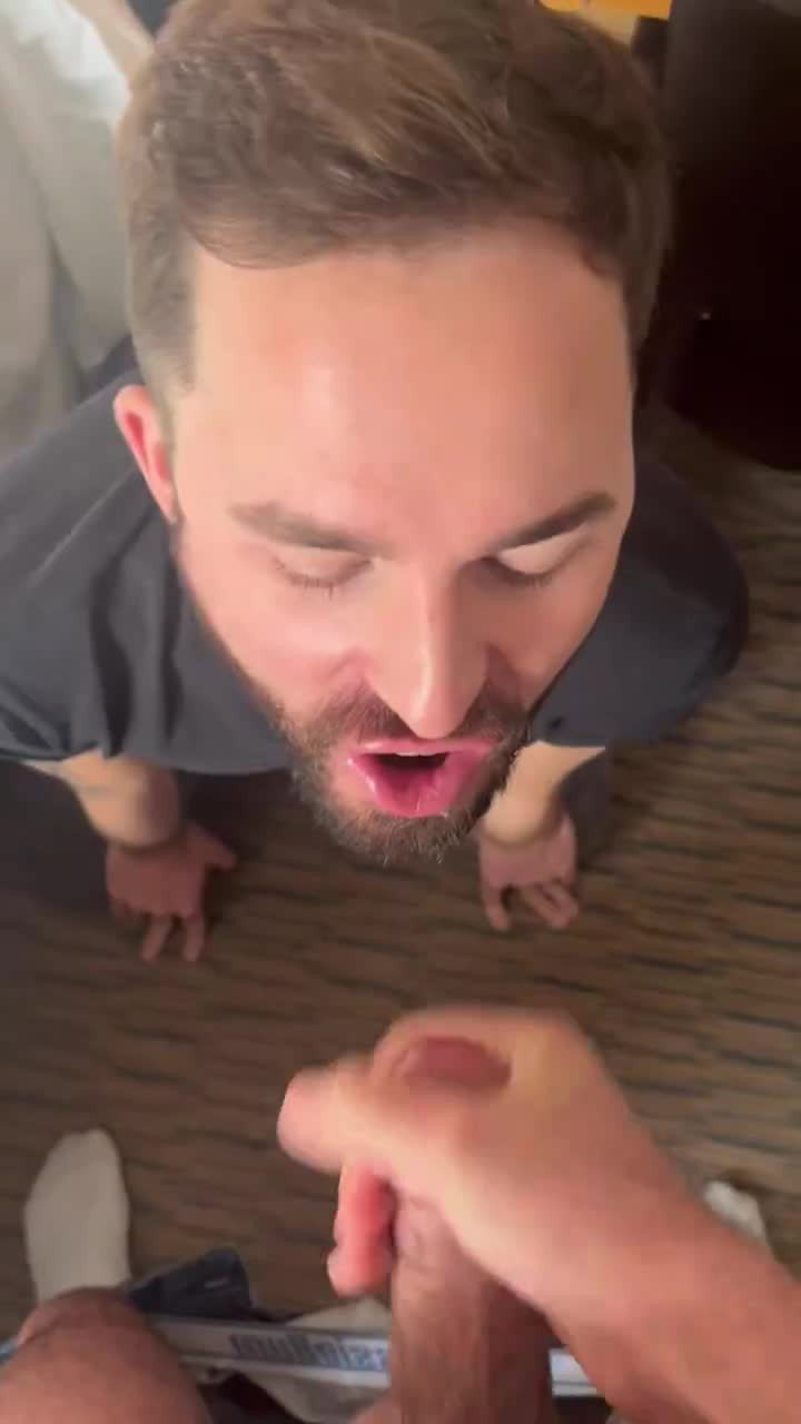 Video by Nickplus33 with the username @Nickplus33, who is a verified user,  February 12, 2024 at 3:27 AM and the text says '#cumfacial #hotvid #youngdilf #beard #cummybeard #cumshooter #cumeater'
