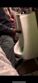 Video by Nickplus33 with the username @Nickplus33, who is a verified user,  March 13, 2024 at 3:40 AM and the text says '#wc #cruising #uncut  #hung #office #urinal'