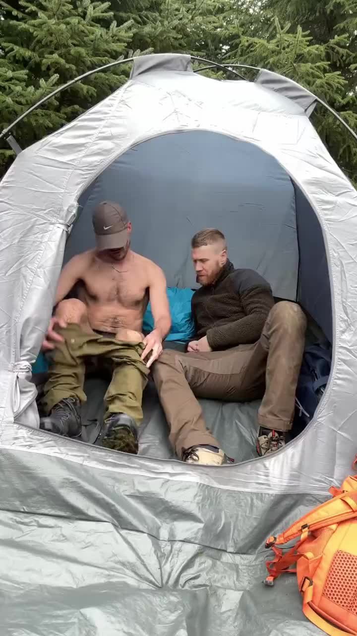 Video by Nickplus33 with the username @Nickplus33, who is a verified user,  April 23, 2024 at 1:49 AM and the text says '#hotvid #outdoors #dilf #youngdilf #ginger #cocksucking #hung #BJ #longdick #anal #fuckfun #creampie #caps'