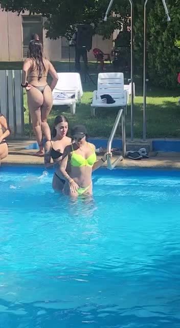 Video by Miami_LifeStyle with the username @Luis5449,  January 14, 2023 at 11:17 PM. The post is about the topic Public Sex and Exhibitionism and the text says 'My Girlfriend's At The Public Pool 😈'