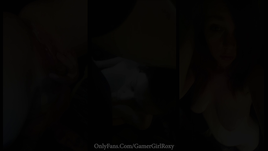 Video by GamerGirlRoxy with the username @GamerGirlRoxy, who is a star user,  December 5, 2020 at 11:43 PM and the text says '💖 Older video, new edits. New sound. Shows the full range of our love life in the bedroom. 💝
💦💧🍆💧💦 Enjoy 😍'