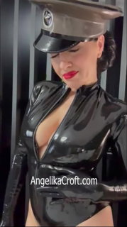Shared Video by LatexAngel with the username @LatexAngel, who is a star user,  June 24, 2024 at 12:39 PM and the text says 'Military styled wonderfulness! 🧎🏼❤️'