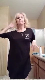 Video by sub19671969 with the username @sub19671969, who is a verified user,  January 27, 2024 at 4:23 PM and the text says 'Bathroom dancing!'