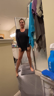 Video by Denise La Fleur with the username @deniselafleur, who is a star user,  December 5, 2020 at 12:18 AM. The post is about the topic Funny Kink and the text says 'Being silly around the house, with hubby...I’m such a goofball...🤪...TGIF...🙌
#goofball #sexysilliness #tgif'