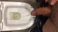 Shared Video by JackieSpitfire with the username @JackieSpitfire, who is a verified user,  March 7, 2019 at 7:05 PM. The post is about the topic Gay and the text says 'Pissing cock in need of a mouth to cum in'