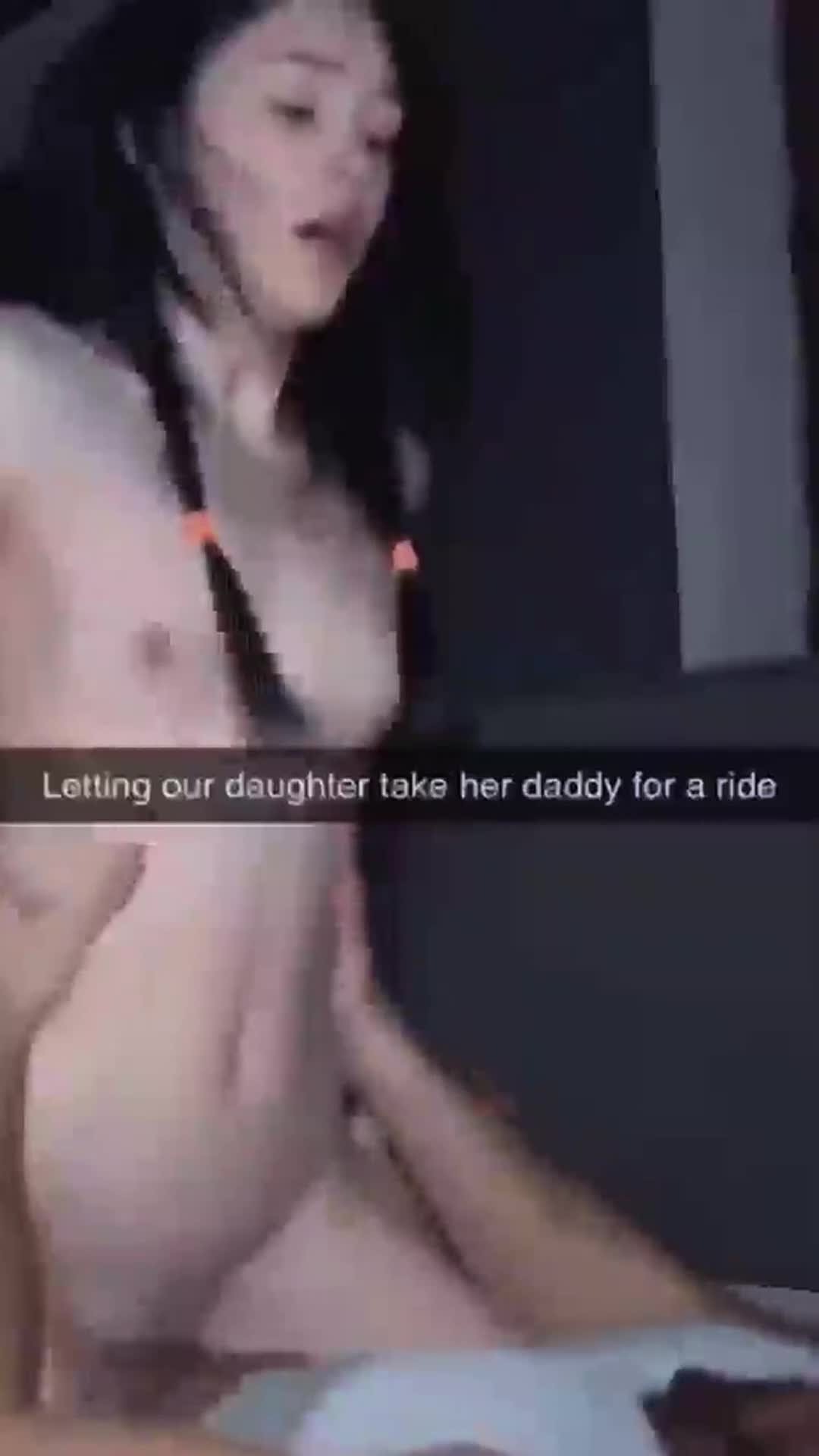 Taking her daddy for a ride