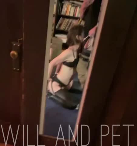 Video by Will and Pet with the username @willandpet, who is a verified user,  June 7, 2021 at 6:53 PM. The post is about the topic Deepthroat and the text says 'Pull my leash and fuck my throat

Pet🐈'